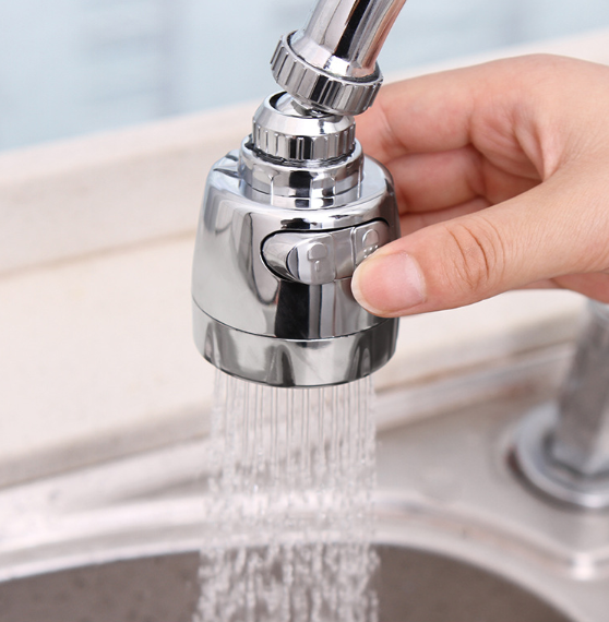 Universal Faucet Splash Guard Extension with Filter Nozzle