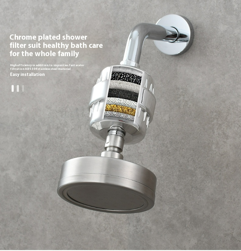 AquaVive Shower Head in Luxury Marble Bathroom – Softer Skin Shinier Hair Calmer Scalp Results