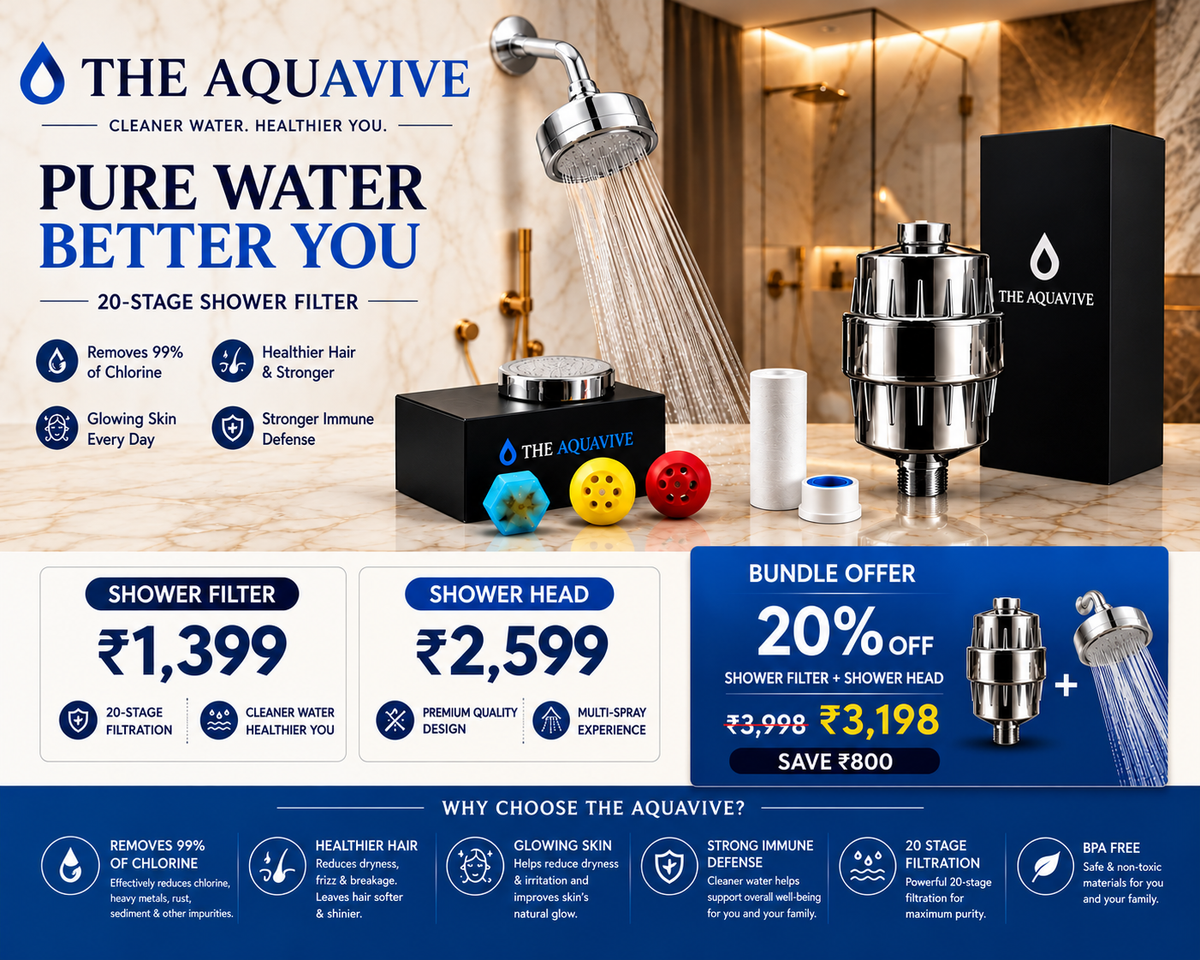 The AquaVive PureFlow™ – Advertisement Beauty Shower System Free Shipping COD Available India