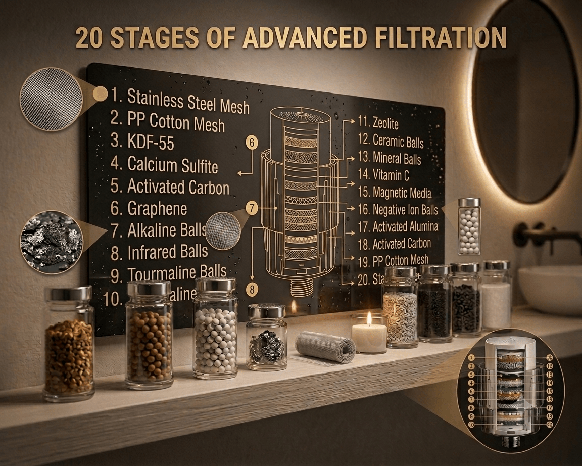 AquaVive Shower Filter – Softer Skin, Shinier Hair & Scalp Relief - The AquaVive